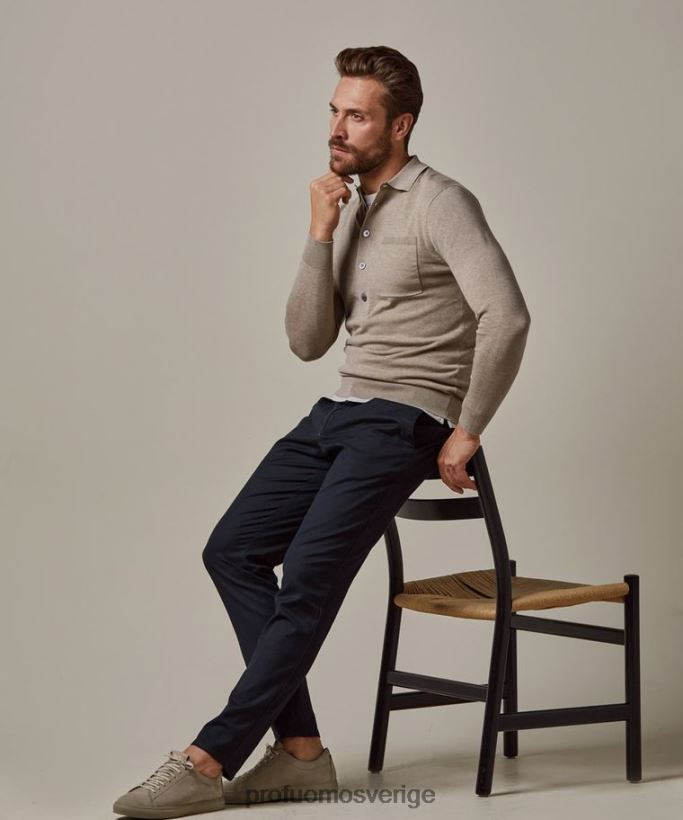 Kläder se Profuomo män chino med avslappnad passform Marin N8XR4327