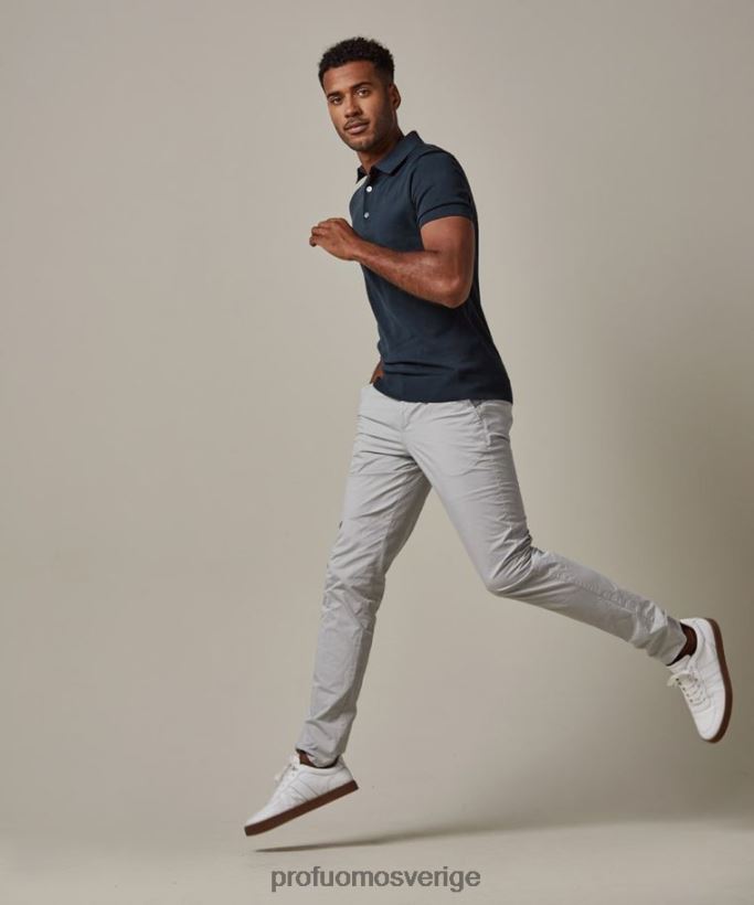 Kläder se Profuomo män plaggfärgning chino grå N8XR4326