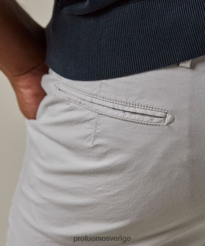 Kläder se Profuomo män plaggfärgning chino grå N8XR4326