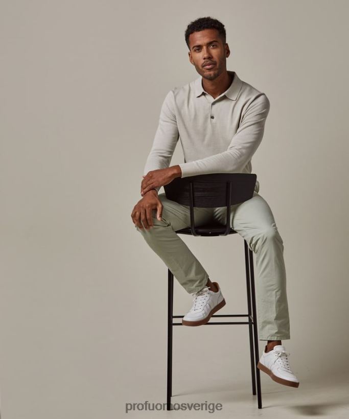 Kläder se Profuomo män plaggfärgning chino grön N8XR4322