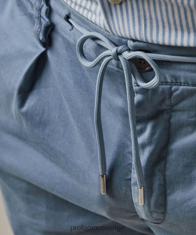 Kläder se Profuomo män sportcord chino blå N8XR4339
