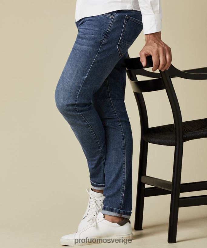 Kläder se Profuomo män blå detox denim blå N8XR4347