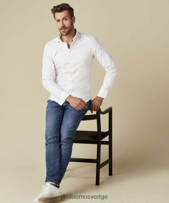 Kläder se Profuomo män blå detox denim blå N8XR4347