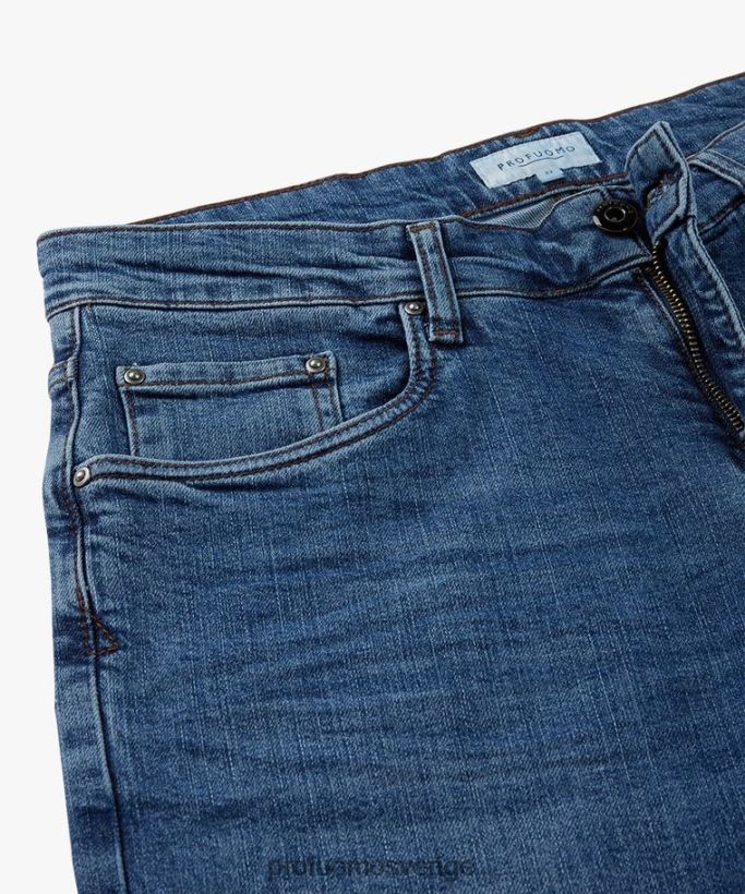 Kläder se Profuomo män blå detox denim blå N8XR4347