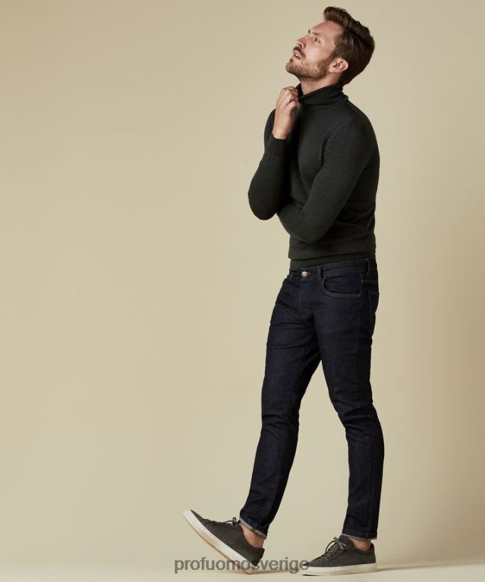 Kläder se Profuomo män mörkblå detox denim indigo N8XR4348