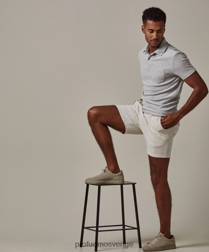 Kläder se Profuomo män handdukshorts beige N8XR4356