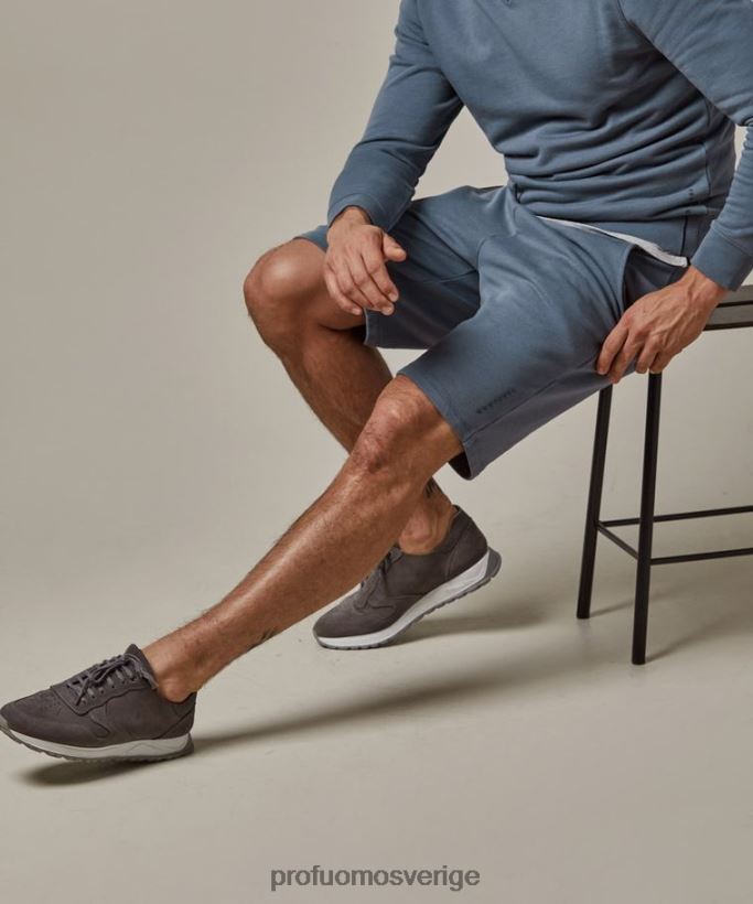 Kläder se Profuomo män shorts blå N8XR4366