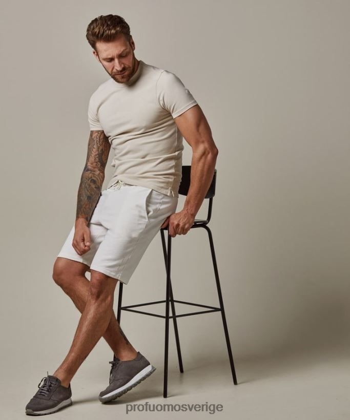 Kläder se Profuomo män shorts off-white N8XR4365
