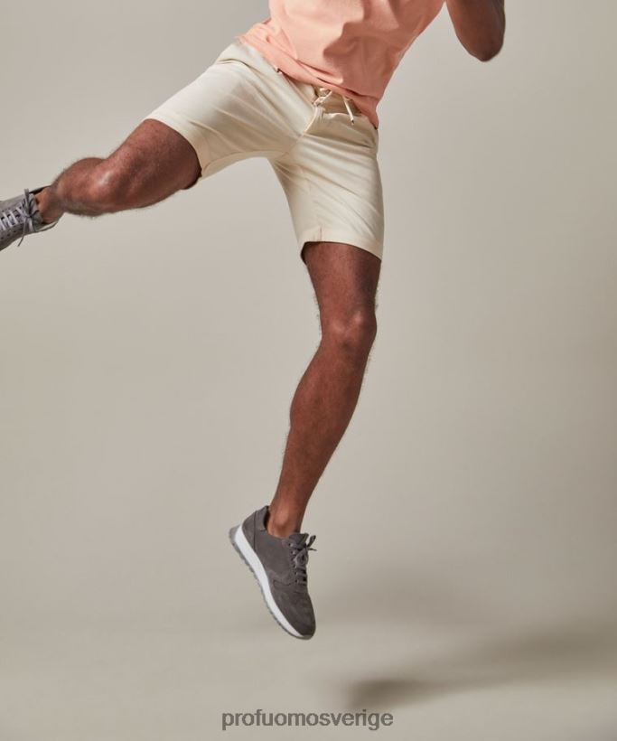 Kläder se Profuomo män sportcord shorts beige N8XR4364
