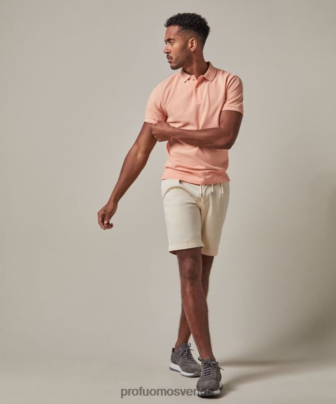 Kläder se Profuomo män sportcord shorts beige N8XR4364