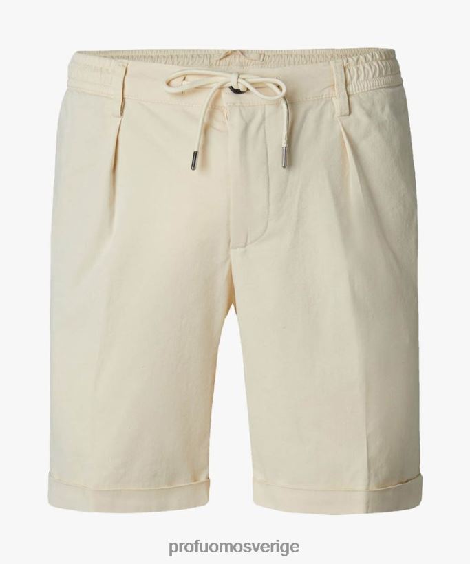 Kläder se Profuomo män sportcord shorts beige N8XR4364