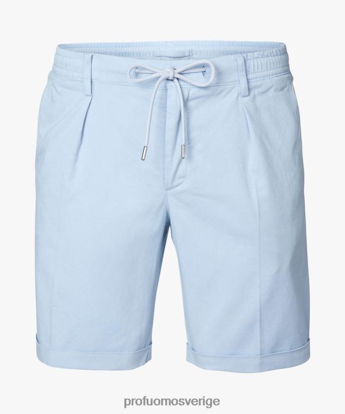 Kläder se Profuomo män sportcord shorts blå N8XR4358