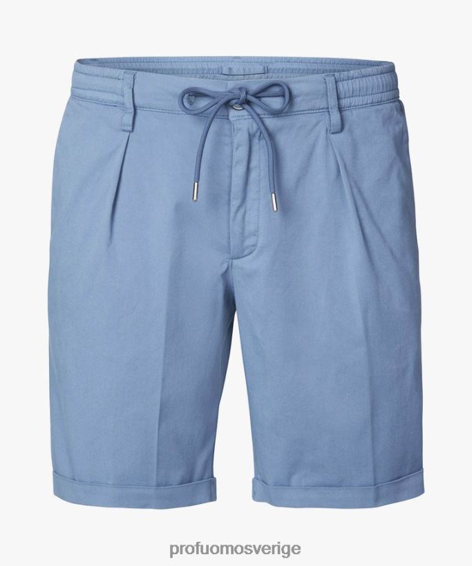 Kläder se Profuomo män sportcord shorts mellanblå N8XR4355
