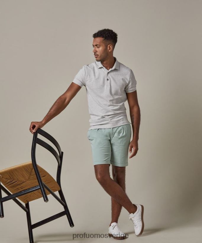 Kläder se Profuomo män sportcord shorts mynta N8XR4363