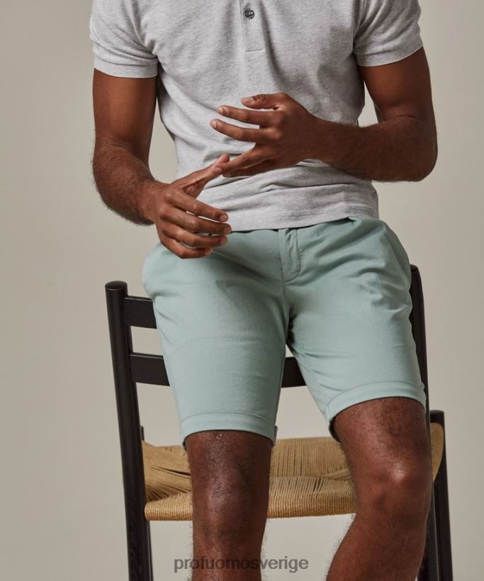 Kläder se Profuomo män sportcord shorts mynta N8XR4363