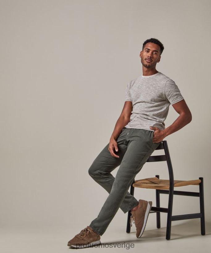 Kläder se Profuomo män linne sportcord armén N8XR4318