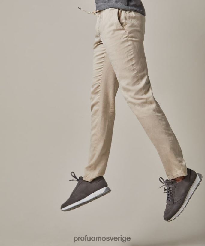 Kläder se Profuomo män linne sportcord beige N8XR4323