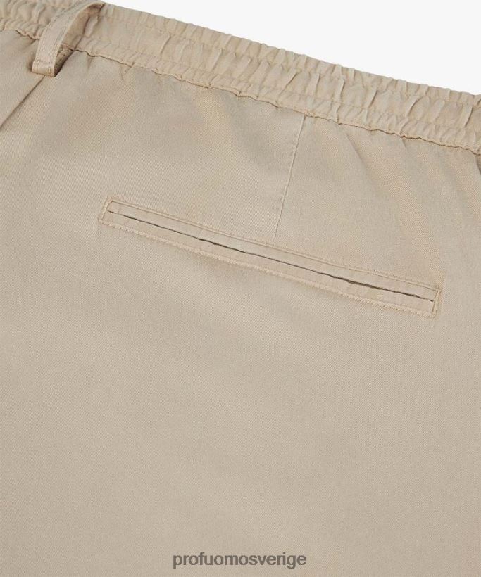 Kläder se Profuomo män linne sportcord beige N8XR4323