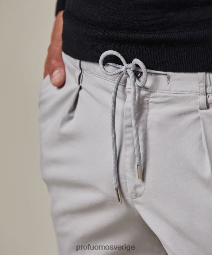 Kläder se Profuomo män sportcord chino grå N8XR4370
