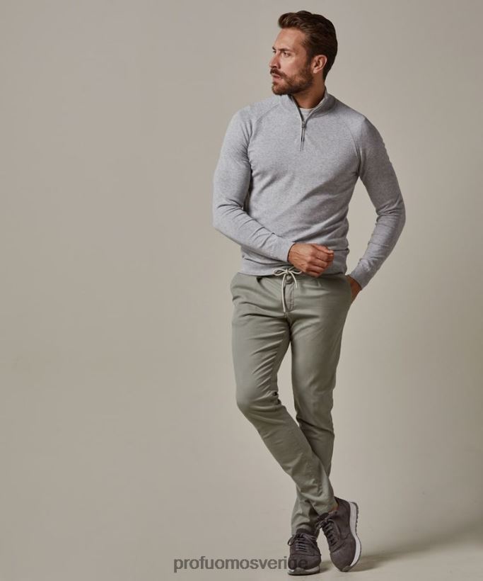 Kläder se Profuomo män sportcord chino grön N8XR4368