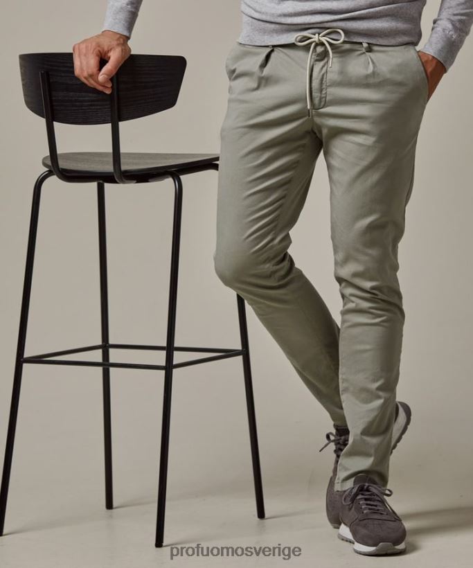 Kläder se Profuomo män sportcord chino grön N8XR4368