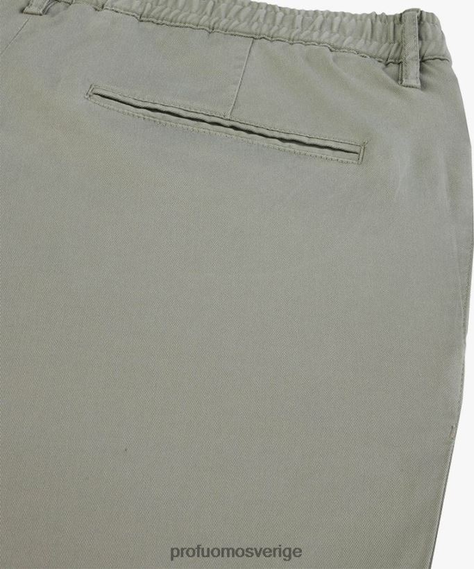 Kläder se Profuomo män sportcord chino grön N8XR4368