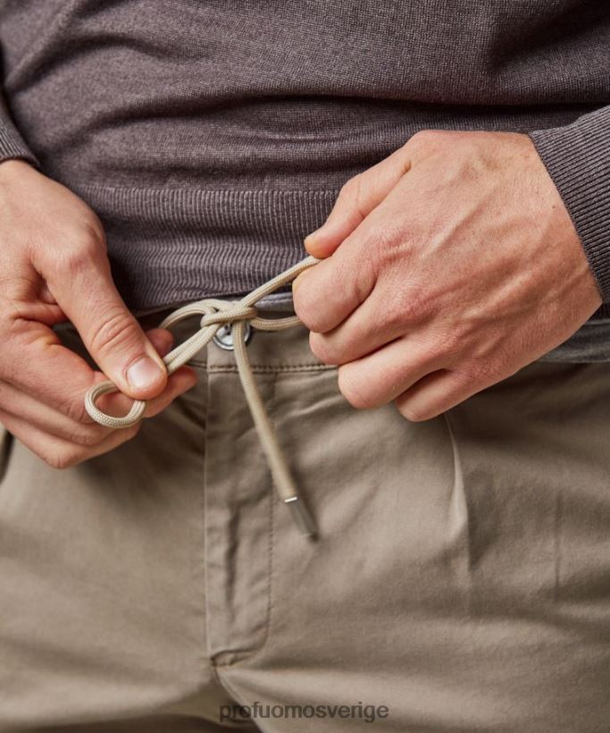 Kläder se Profuomo män sportcord chino taupe N8XR4330