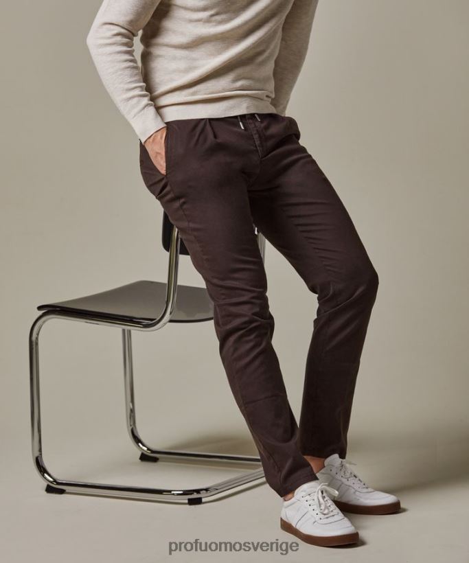 Kläder se Profuomo män sportcord chinos brun N8XR4329