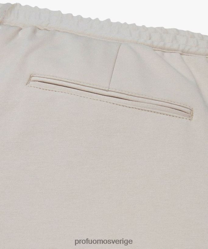 Kläder se Profuomo män teknisk stickad sportcord beige N8XR4341