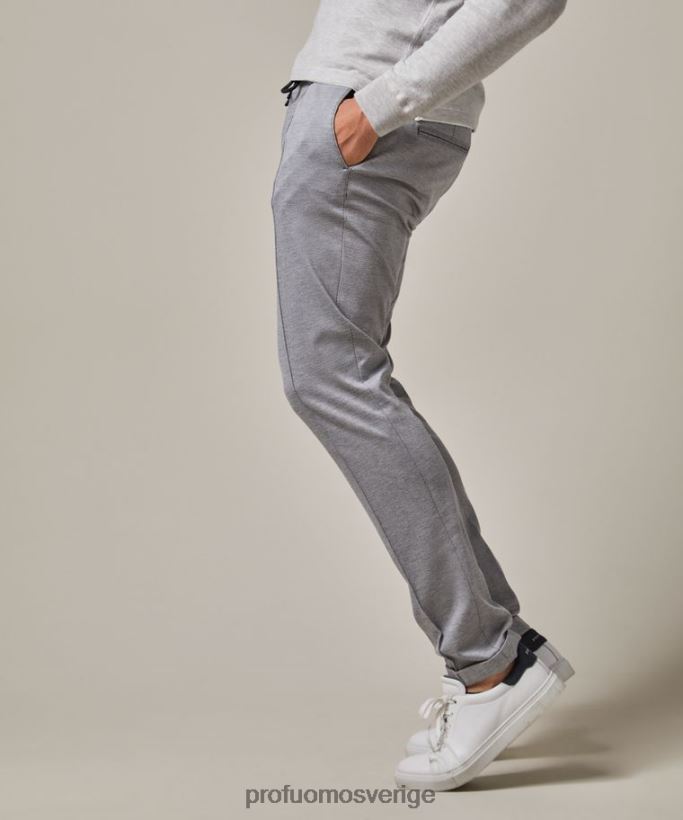 Kläder se Profuomo män teknisk stickad sportcord grå N8XR4369