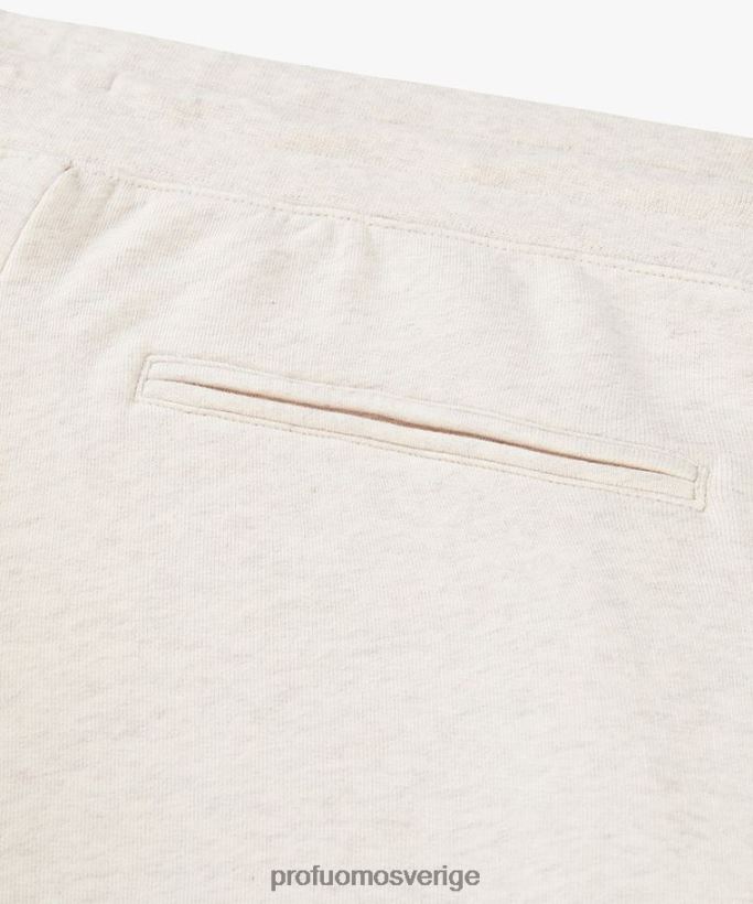 Kläder se Profuomo män träningsbyxa i bomull beige N8XR4352