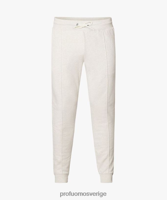 Kläder se Profuomo män träningsbyxa i bomull beige N8XR4352