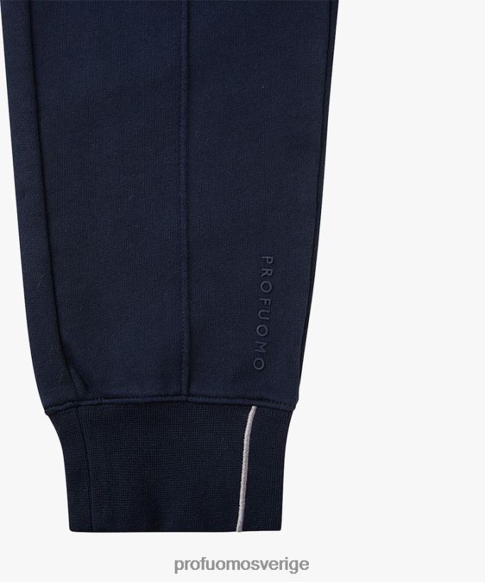 Kläder se Profuomo män träningsbyxor i bomull Marin N8XR4345