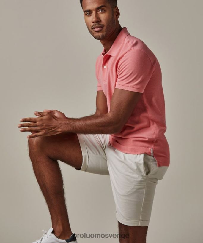 Kläder se Profuomo män melange piképolo rosa N8XR4206