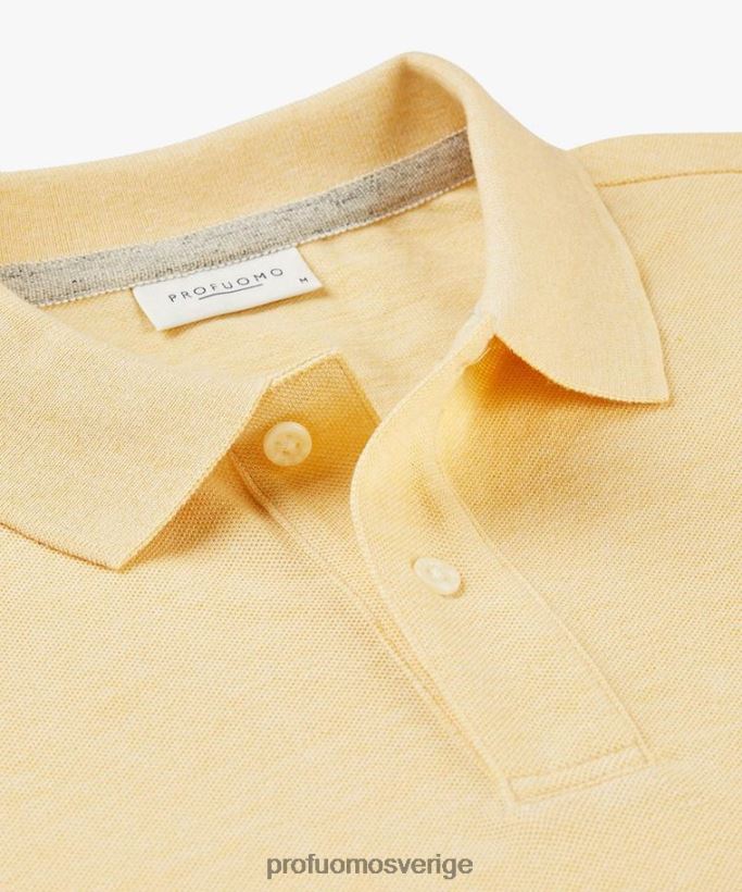 Kläder se Profuomo män piképolo gul N8XR4172