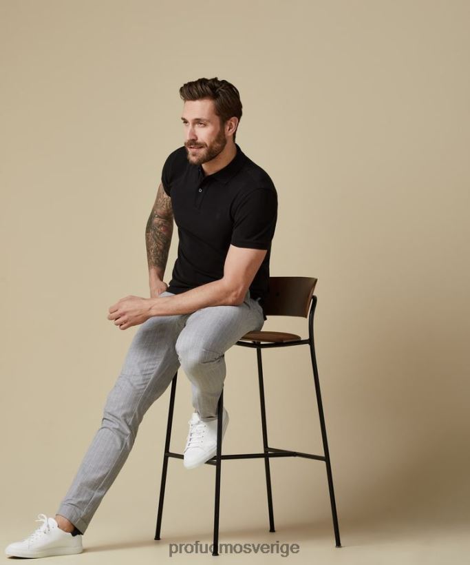 Kläder se Profuomo män piképolo svart N8XR4186