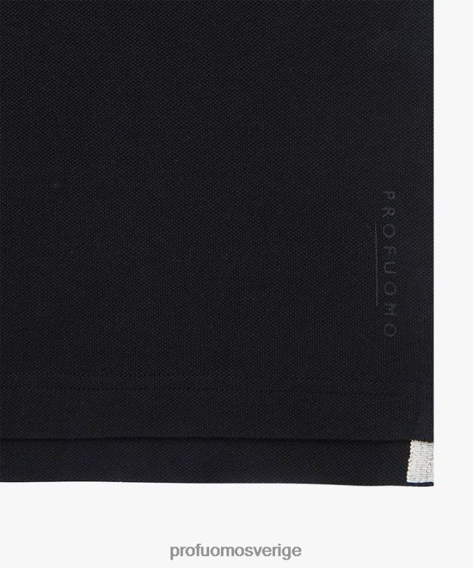 Kläder se Profuomo män piképolo svart N8XR4186
