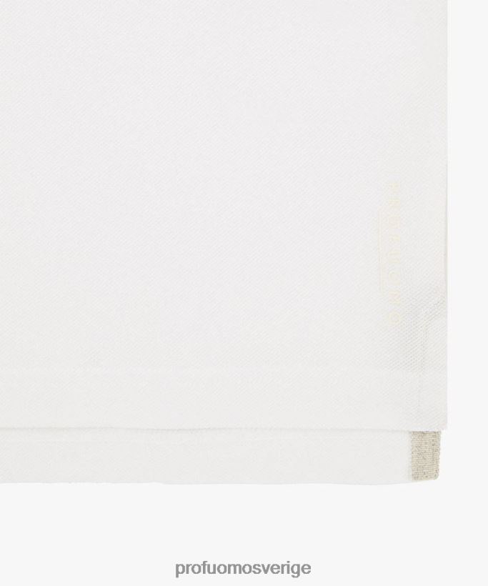 Kläder se Profuomo män piképolo vit N8XR4176