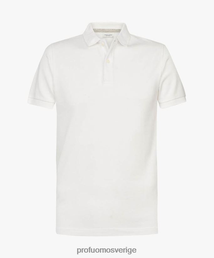 Kläder se Profuomo män piképolo vit N8XR4176