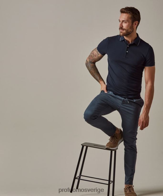 Kläder se Profuomo män stretch polo Marin N8XR4188