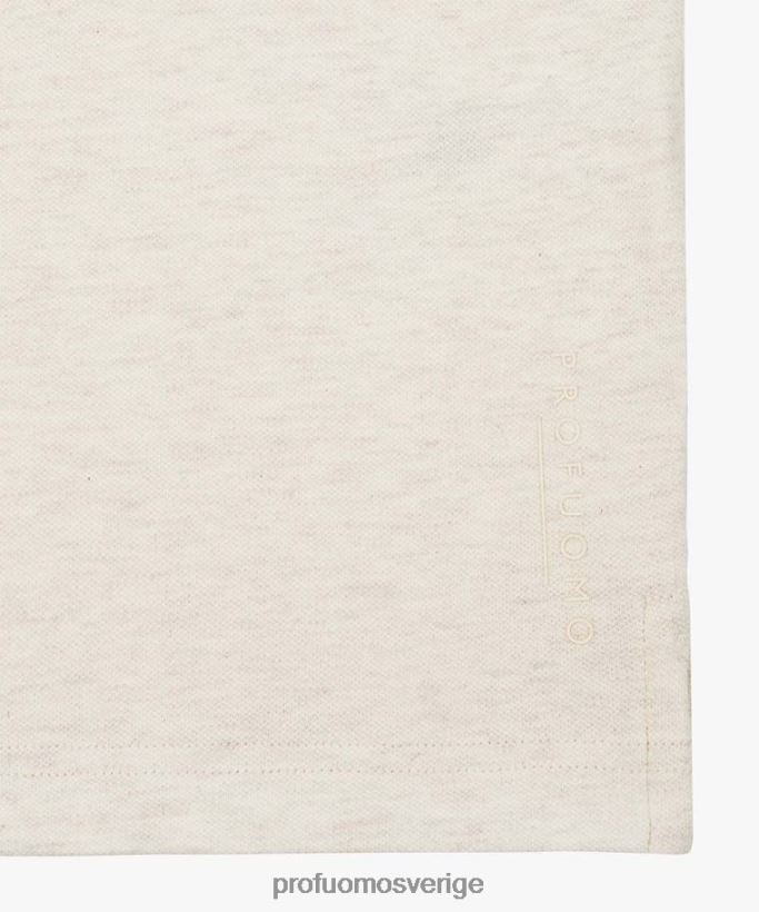 Kläder se Profuomo män stretch polo beige N8XR4201