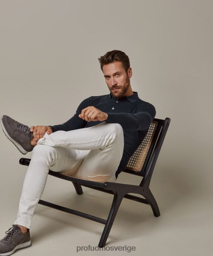 Kläder se Profuomo män cool bomullspiké Marin N8XR4211