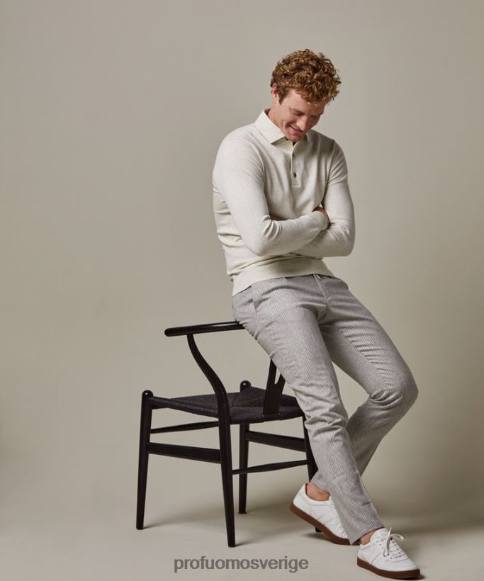 Kläder se Profuomo män lyxig polo i ett stycke grå N8XR4182