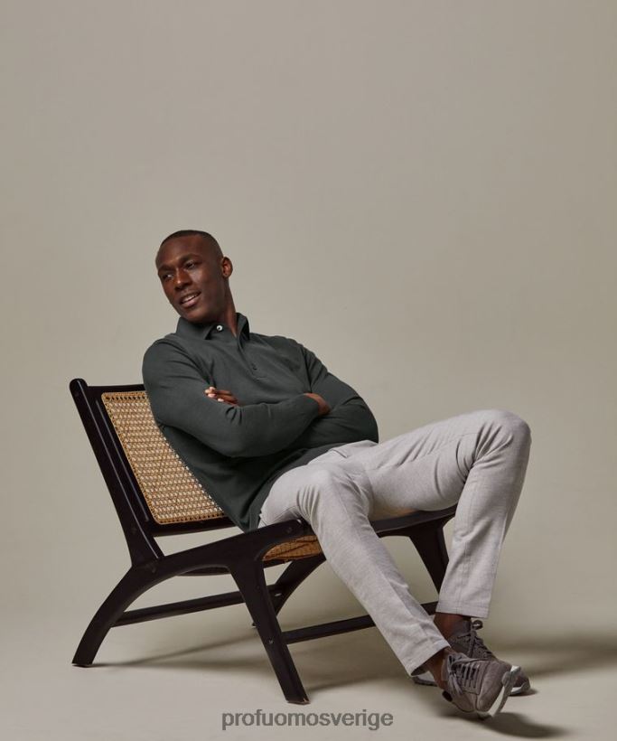 Kläder se Profuomo män lyxig polo i ett stycke grön N8XR4180