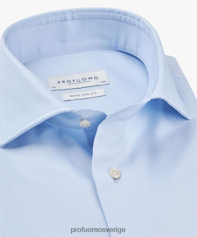 Kläder se Profuomo män kunglig twill nr 6 blå N8XR4130