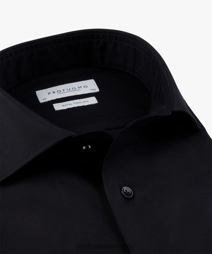 Kläder se Profuomo män kunglig twill nr 6 svart N8XR4116