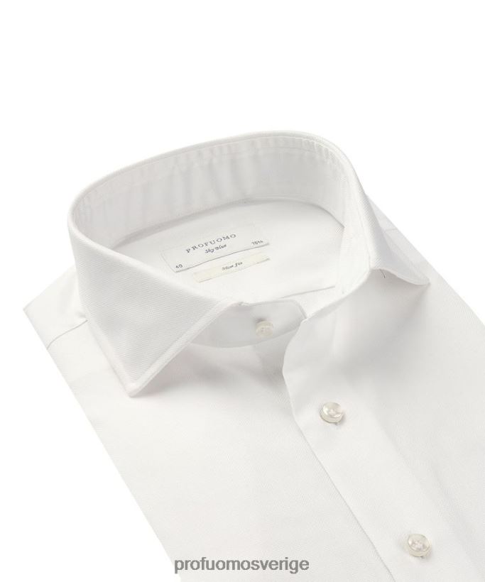 Kläder se Profuomo män oxford skjorta vit N8XR470