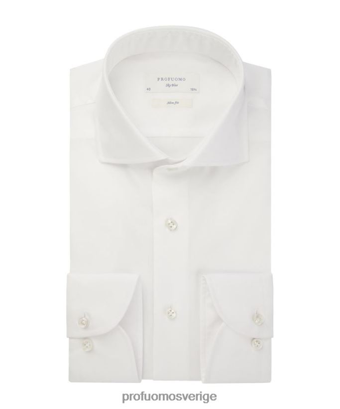 Kläder se Profuomo män oxford skjorta vit N8XR470