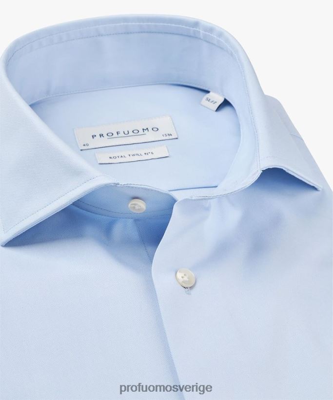 Kläder se Profuomo män royal twill extra ls blå N8XR4125