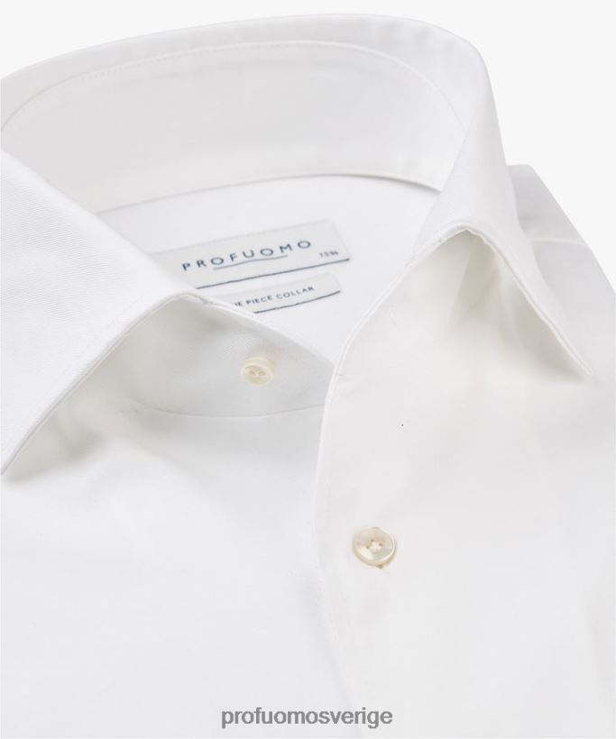 Kläder se Profuomo män skjorta i ett stycke vit N8XR4113